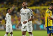 مبابي يواصل صيامه في تعادل ريال مدريد ولاس بالماس في الليغا