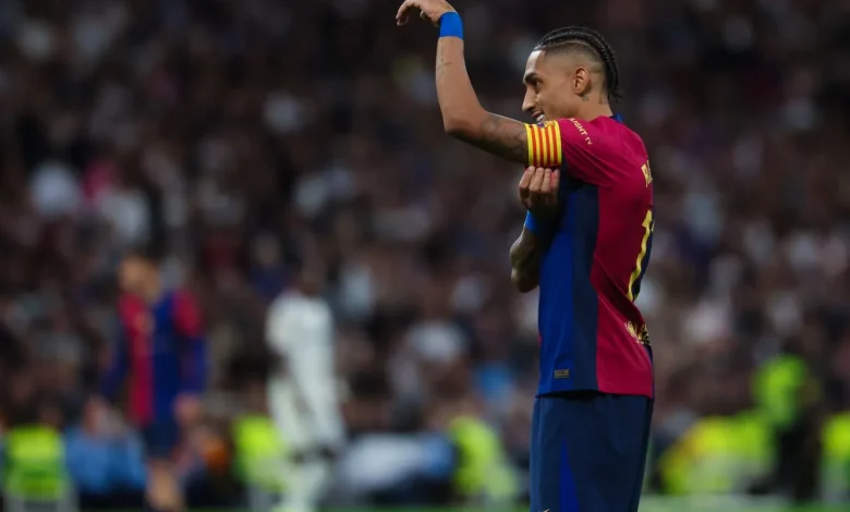جميع أهداف ومساهمات رافينيا مع برشلونة 2024/2025