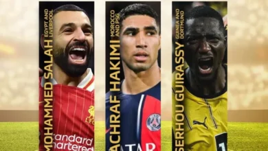 محمد صلاح يدخل حرب العمالقة مع حكيمي وجيراسي  للفوز بلقب أفضل لاعب أفريقي دولي